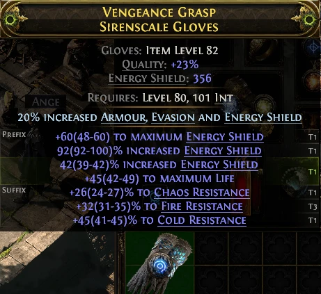 VENGEANCE GRASP SIRENSCALE GLOVES