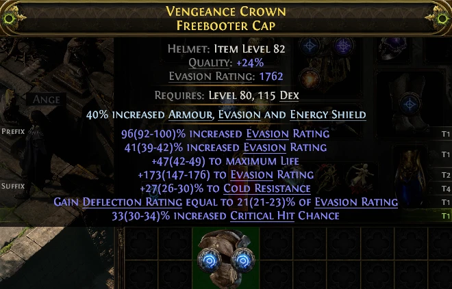 VENGEANCE CROWN FREEBOOTER CAP