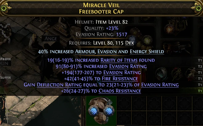 MIRACLE VEIL FREEBOOTER CAP