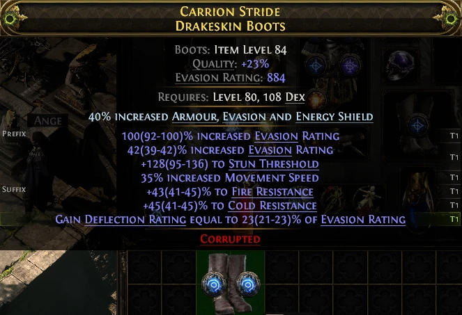 CARRION STRIDE DRAKESKIN BOOTS