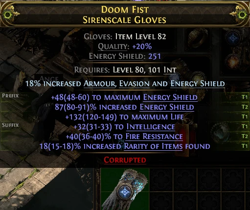 DOOM FIST SIRENSCALE GLOVES