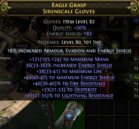 EAGLE GRASP SIRENSCALE GLOVES