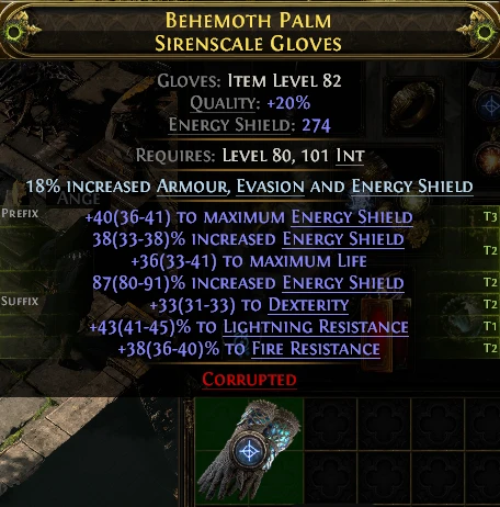 BEHEMOTH PALM SIRENSCALE GLOVES