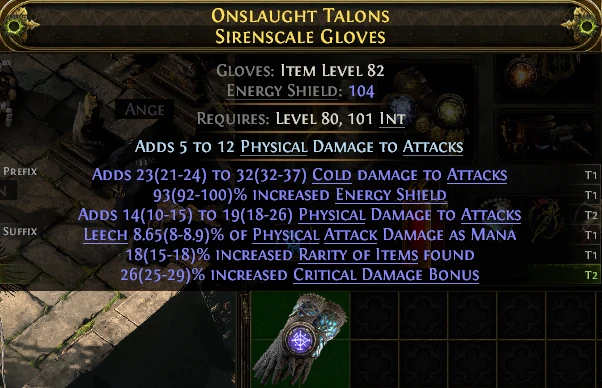 ONSLAUGHT TALONS SIRENSCALE GLOVES