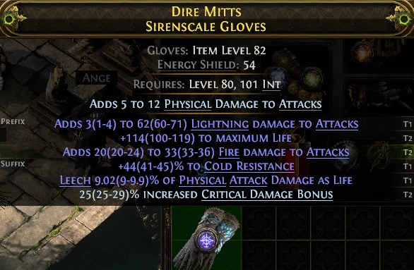DIRE MITTS SIRENSCALE GLOVES