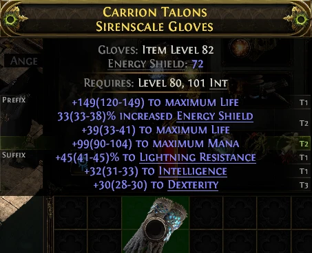 CARRION TALONS SIRENSCALE GLOVES
