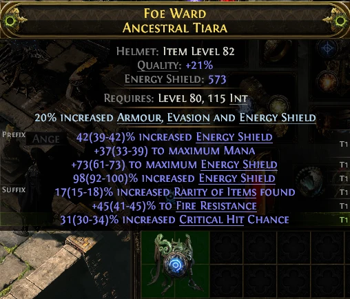 FOE WARD ANCESTRAL TIARA