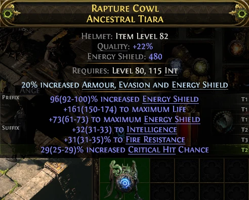 RAPTURE COWL ANCESTRAL TIARA