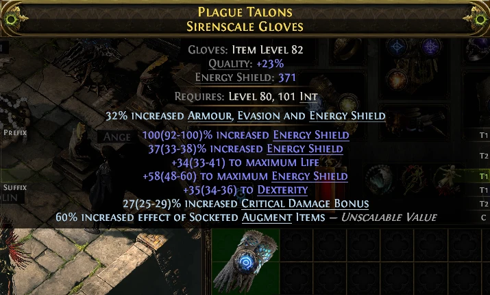 PLAGUE TALONS SIRENSCALE GLOVES