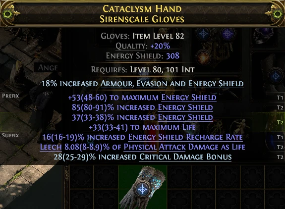CATACLYSM HAND SIRENSCALE GLOVES