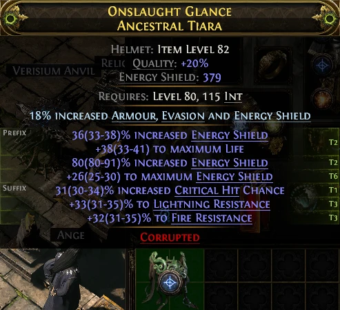 ONSLAUGHT GLANCE ANCESTRAL TIARA