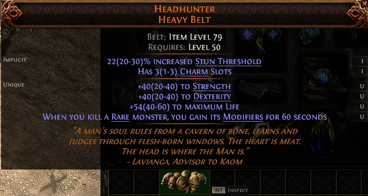 HEADHUNTER HEAVY BELT