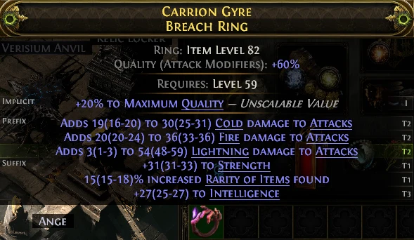 CARRION GYRE BREACH RING RELIC LOCKER VERISIUM ANVIL
