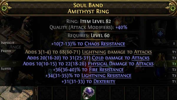 SOUL BAND AMETHYST RING
