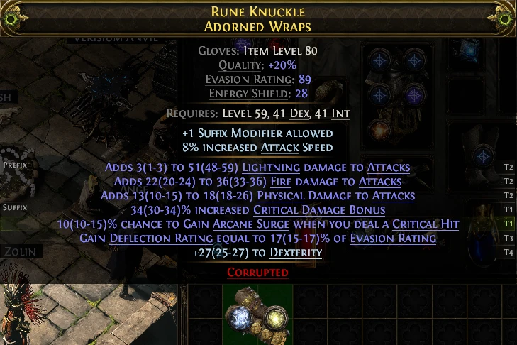 RUNE KNUCKLE ADORNED WRAPS ANVIL