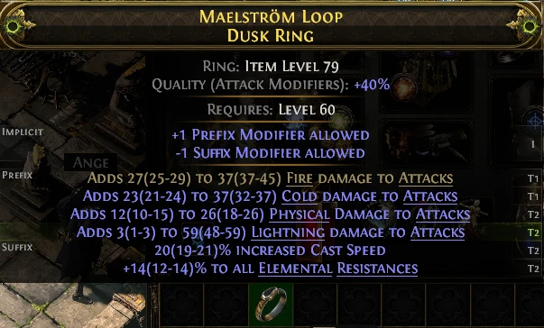 MAELSTRÖM LOOP DUSK RING