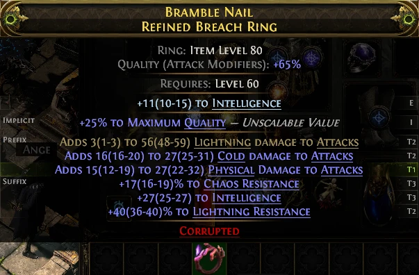 BRAMBLE NAIL REFINED BREACH RING
