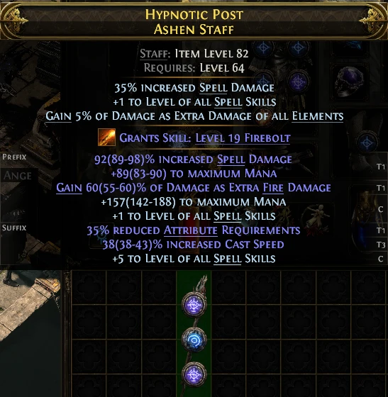 HYPNOTIC POST ASHEN STAFF