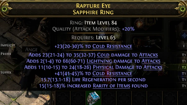 RAPTURE EYE SAPPHIRE RING