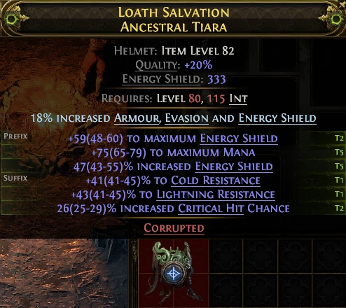 LOATH SALVATION ANCESTRAL TIARA