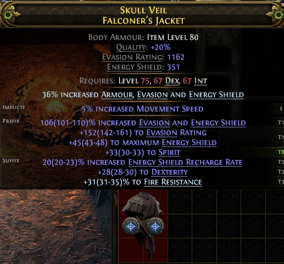 SKULL VEIL FALCONER'S JACKET