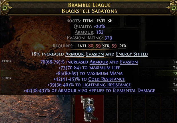 BRAMBLE LEAGUE BLACKSTEEL SABATONS