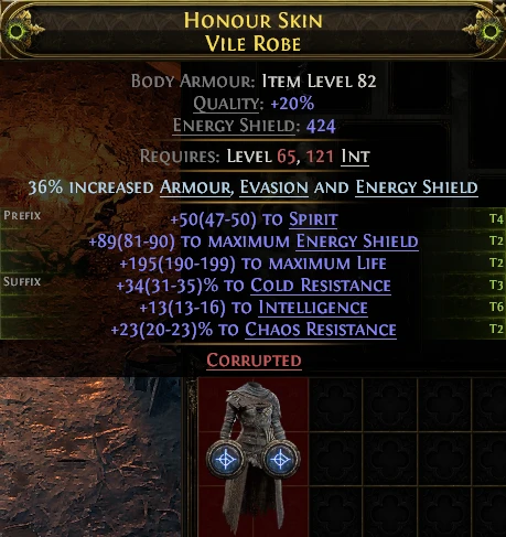 HONOUR SKIN VILE ROBE