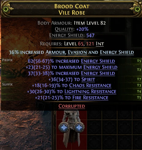 BROOD COAT VILE ROBE