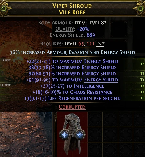 VIPER SHROUD VILE ROBE