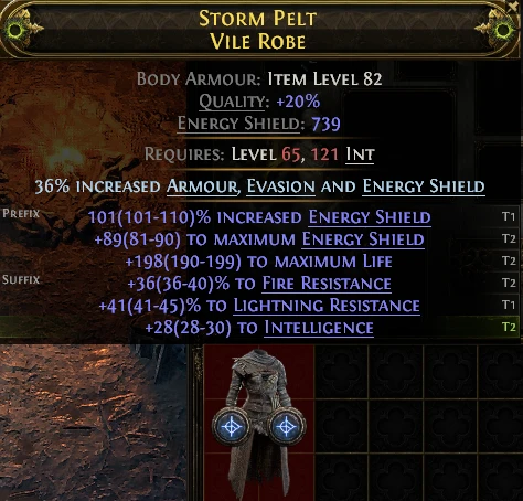 STORM PELT VILE ROBE