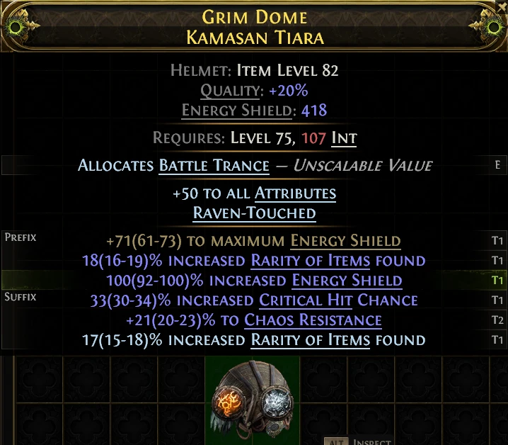 GRIM DOME KAMASAN TIARA