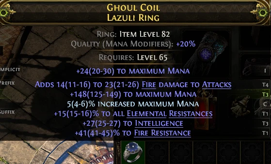 GHOUL COIL LAZULI RING