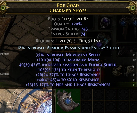 FOE GOAD CHARMED SHOES