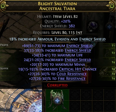 BLIGHT SALVATION ANCESTRAL TIARA