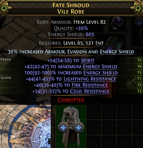 FATE SHROUD VILE ROBE