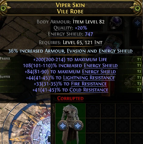 VIPER SKIN VILE ROBE