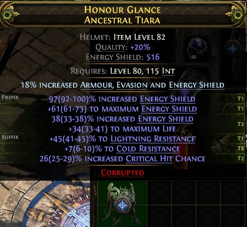 HONOUR GLANCE ANCESTRAL TIARA