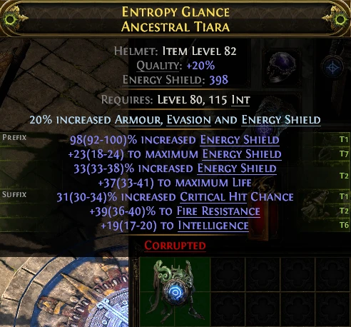 ENTROPY GLANCE ANCESTRAL TIARA