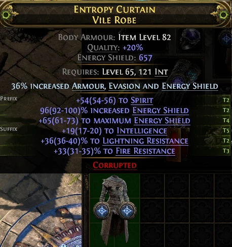 ENTROPY CURTAIN VILE ROBE