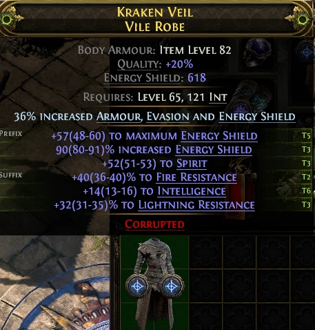 KRAKEN VEIL VILE ROBE