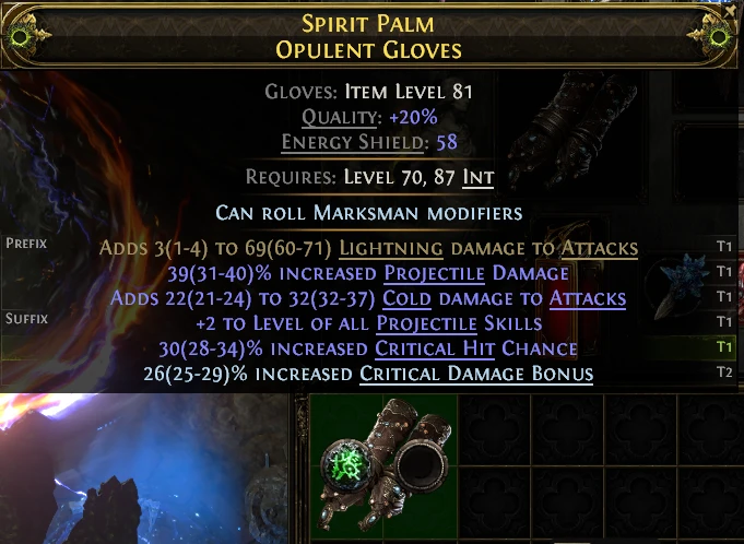 SPIRIT PALM OPULENT GLOVES