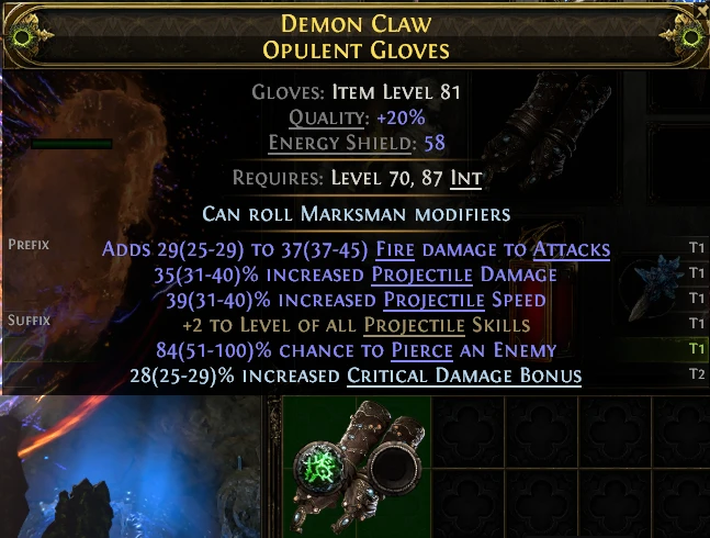 DEMON CLAW OPULENT GLOVES