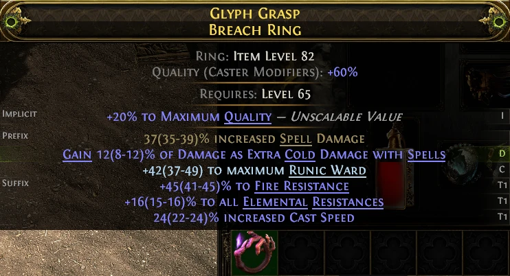 GLYPH GRASP BREACH RING