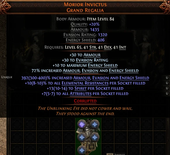 MORIOR INVICTUS GRAND REGALIA