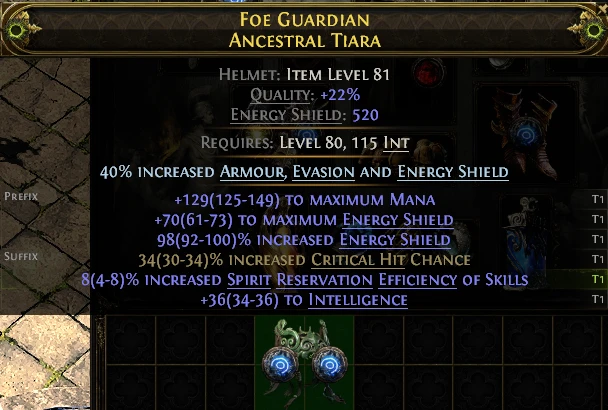 FOE GUARDIAN ANCESTRAL TIARA