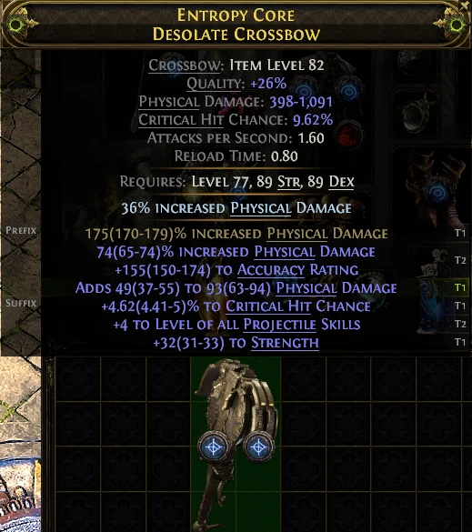 ENTROPY CORE DESOLATE CROSSBOW