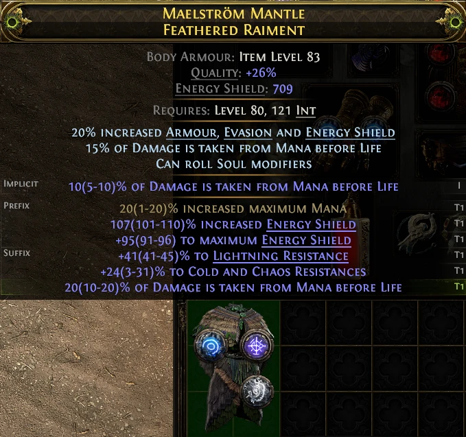 MAELSTRÖM MANTLE FEATHERED RAIMENT