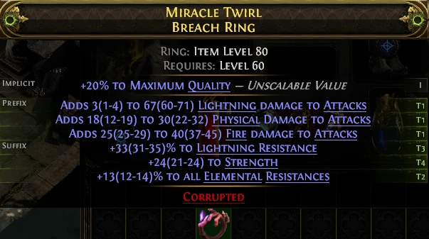 MIRACLE TWIRL BREACH RING