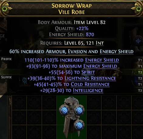 SORROW WRAP VILE ROBE