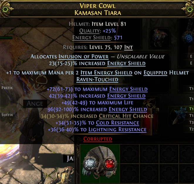 VIPER COWL KAMASAN TIARA